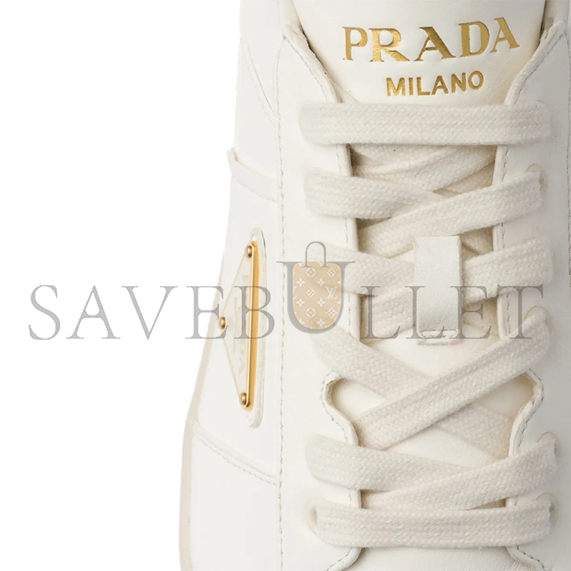 PRADA DOWNTOWN LEATHER SNEAKERS 